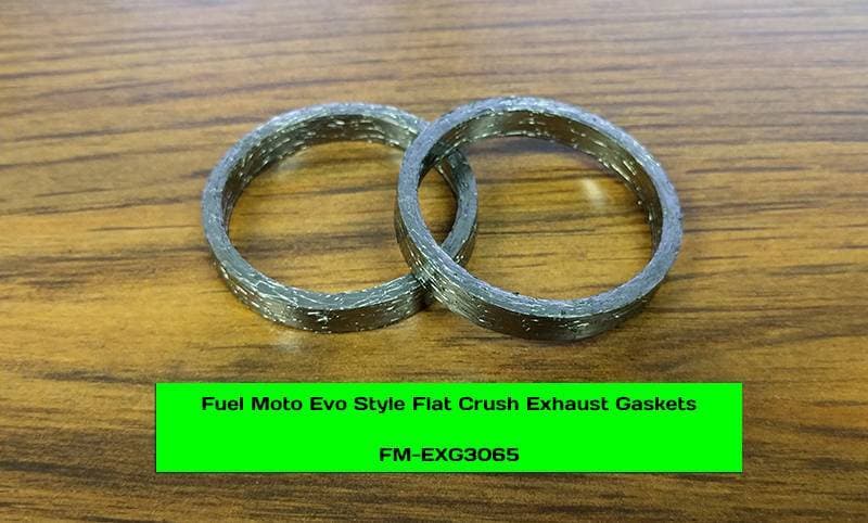 Fuel Moto M8-Twin Cam Flat Crush Exhaust Gaskets (Pair)
