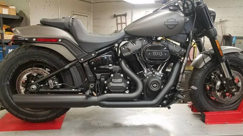 D&D Fat Cat 2 into 1 Black M8 Softail Models