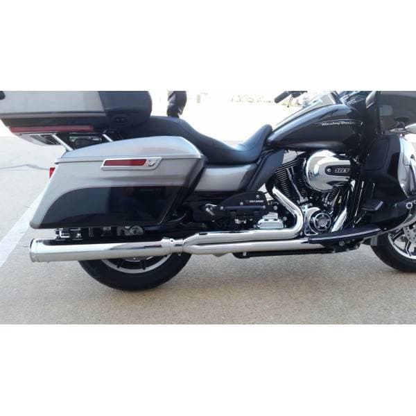 D&D Billet Cat 2 into 1 Chrome Exhaust System 09-16 FLH