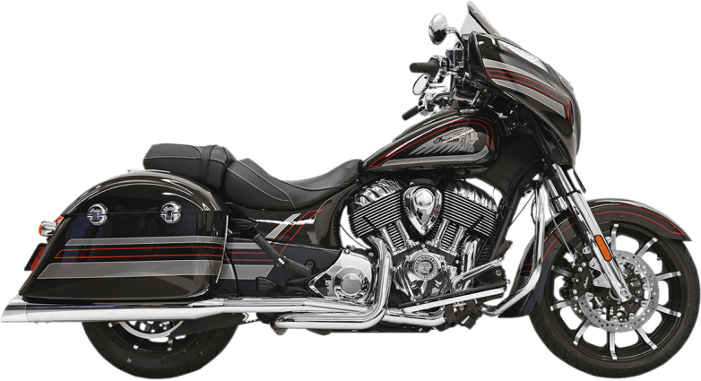 Bassani Xhaust True Dual Exhaust - Chrome - Indian Chieftain Roadmaster