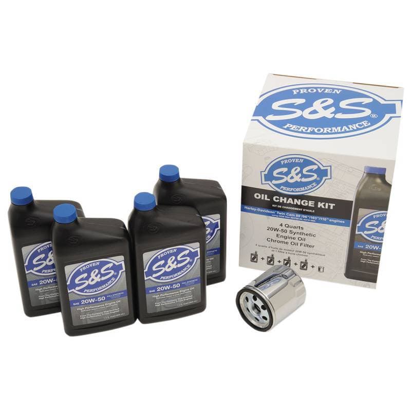 S&S Oil Change Kit Twin Cam 88 96 103 110 Engines