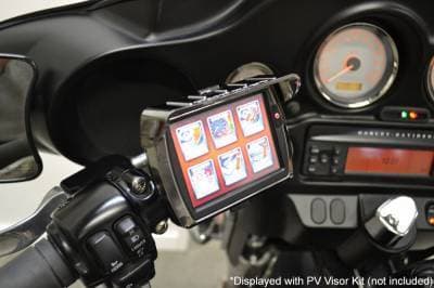 Fuel Moto Articulating Black Handlebar Mount and Power Vision Visor