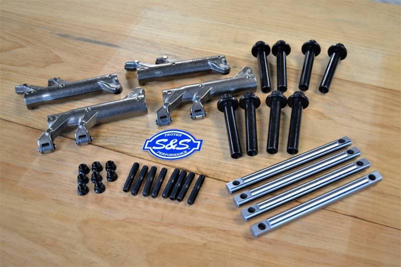 S&S Cycle Top End Guardian Kit M8 Head Bolts - Rocker Studs - Rocker Arms - Shafts 