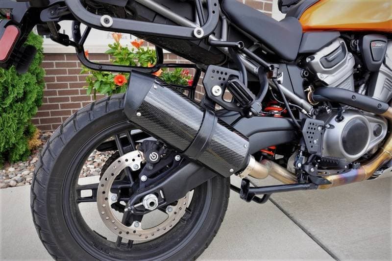 Fuel Moto Carbon Fiber Slip-On Pan America H-D 