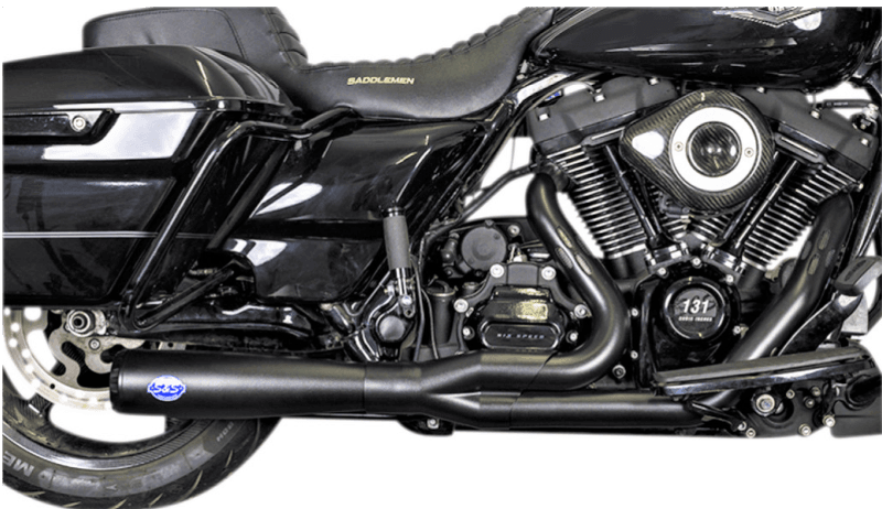 S&S Cycle Diamondback 2 Into 1 M8 Black Race Only
