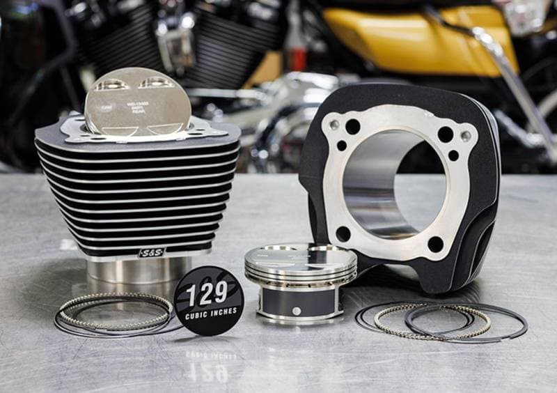 S&S 129" Big Bore Kit for Milwaukee-8 107 Engines