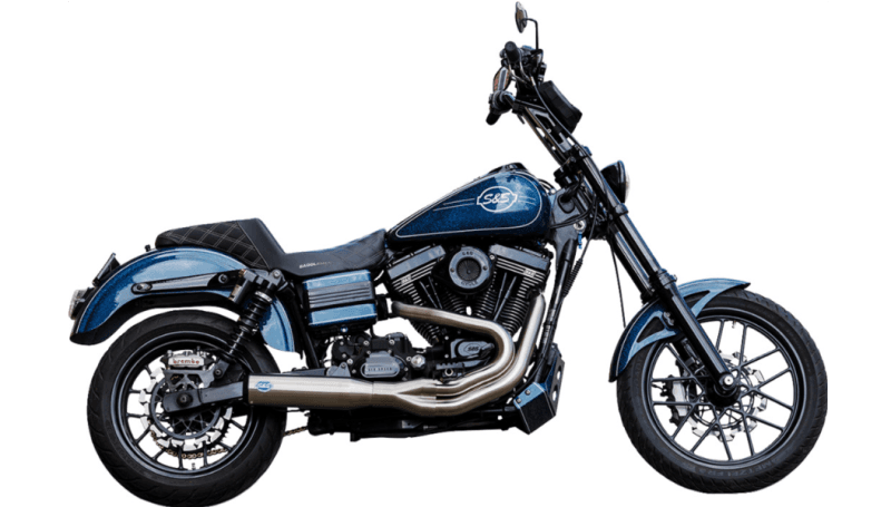 S&S Qualifier 2 Into 1 Exhaust - Stainless - 2006-2007 Dyna Models