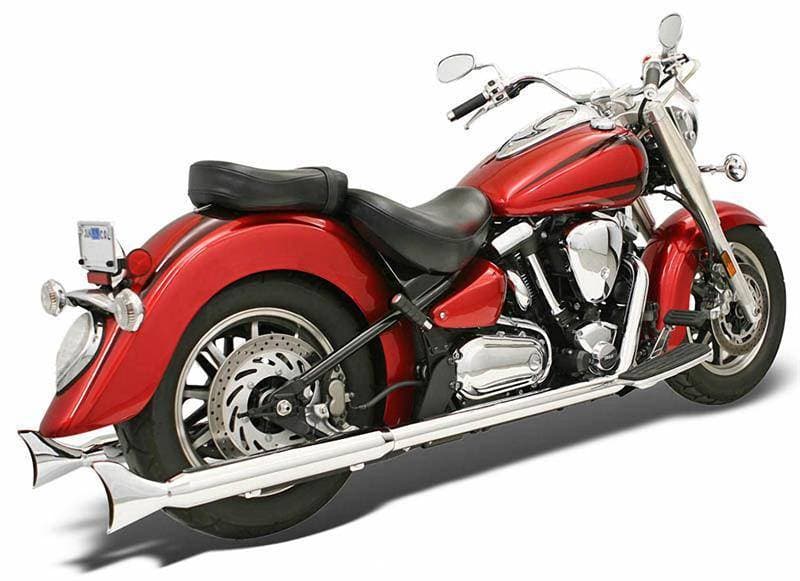 Bassani Xhaust True Dual Crossover Headpipes - Chrome - Road Star