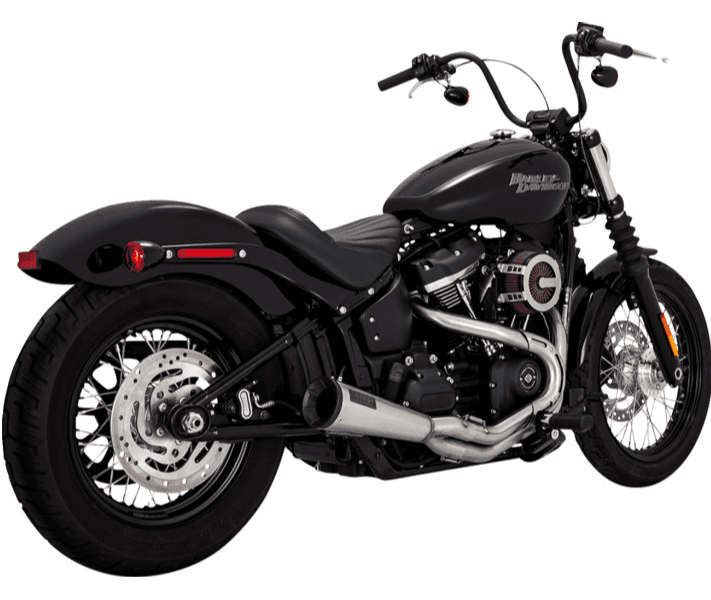 Vance & Hines Upsweep PCX 2 into 1 Exhaust - Brushed - M8 Softail Street Bob Low Rider