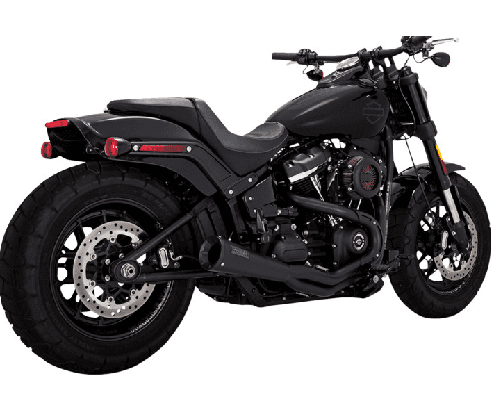 Vance & Hines Upsweep PCX 2 into 1 Exhaust - Black - M8 Softail Street Bob Low Rider