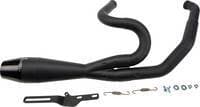 Sawicki Shorty 2 Into 1 Exhaust - Black - Twin Cam FLT