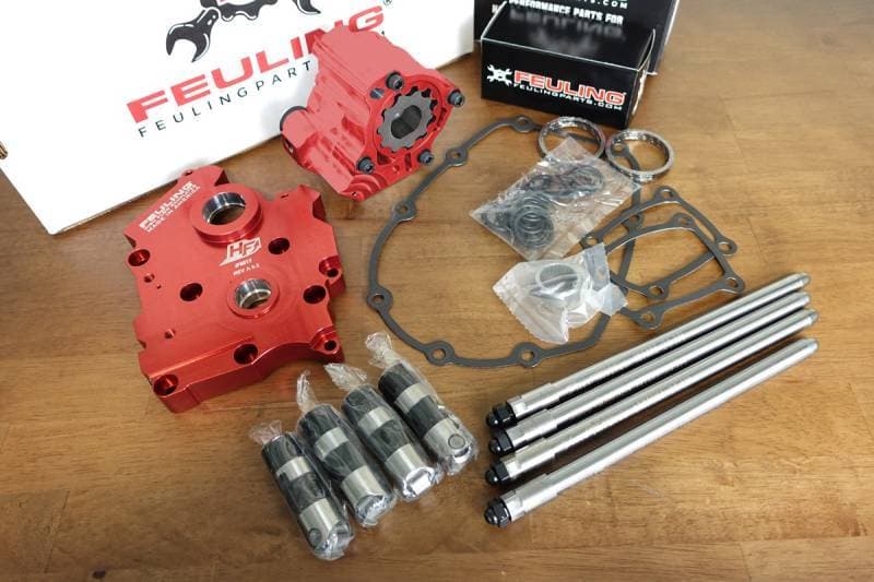 Complete Cam Chest Kit Milwaukee-8 Engines Twin/Center Cooled with Feuling Cam Plate/Pump